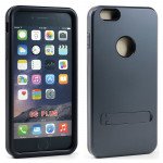 Wholesale iPhone 6 Plus 5.5 Strong Armor Hybrid with Stand (Navy Blue)